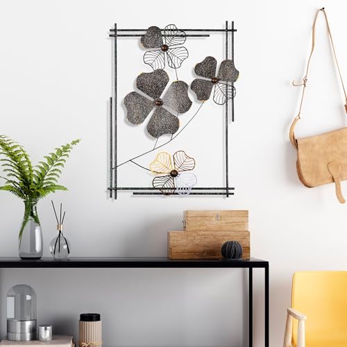 Handmade Decorative Metal Wall Accessory, 50 x 70 x 4 cm - 100% Metal, Unique Hand-Painted Design - Perfect for Home Decor & Art Lovers