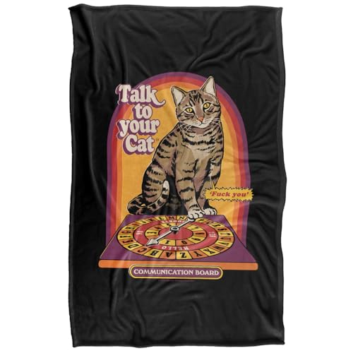Steven Rhodes Talk To Your Cat Silky Touch Super Soft Throw Blanket 91 X 147 Cm