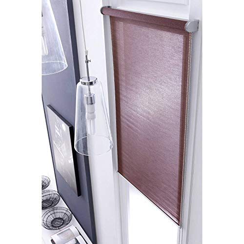 madecostore Roller Blind with Roller Blinds, Burgundy, 100 x 250 cm