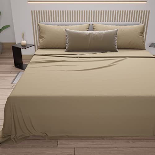 PETTI Artigiani Italiani - Double Bed Linen Cotton, Double Bed Set, Queen Size Bed Set, Fitted Bottom Sheets with Corners, Top Sheets and Pillowcases, 100% Made in Italy