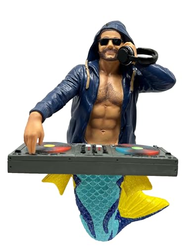 December Diamonds 55-55471 DJ Licks-A-Lot Merman Ornament, 7 Inches