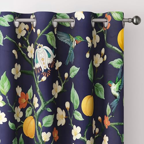 Tyrot Blackout Curtains for Bedroom Black Out Curtains Room Darkening Window Drapes, C5