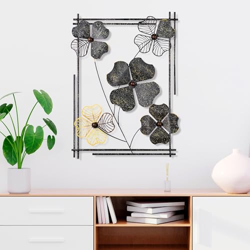 Handmade Decorative Metal Wall Accessory, 50 x 70 x 4 cm - 100% Metal, Unique Hand-Painted Design - Perfect for Home Decor & Art Lovers