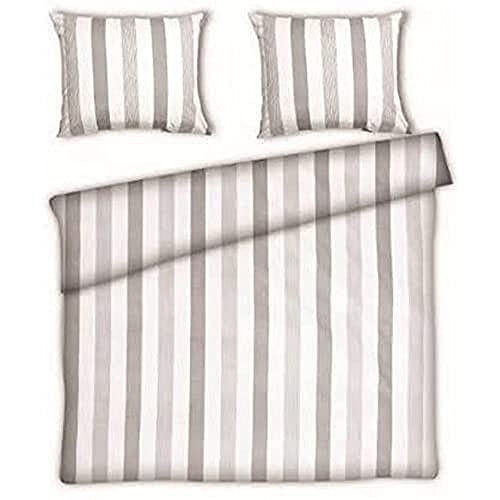 Papillon Porto Duvet Cover Grey, Cotton, 200 x 200/220 cm