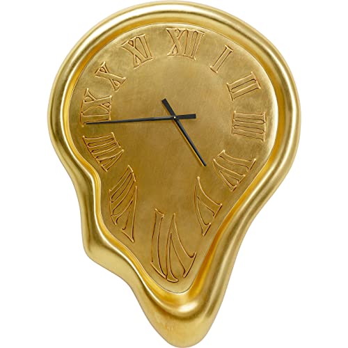 Kare Design Wall Clock Big Drop Gold 92 x 127 cm