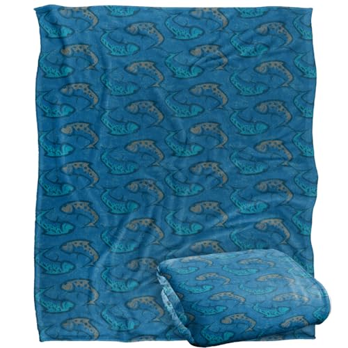 Jq Licensing - Jl-Jp Ying Yang Fish Pattern 2 Silky Touch Super Soft Throw Blanket 152 X 127 Cm