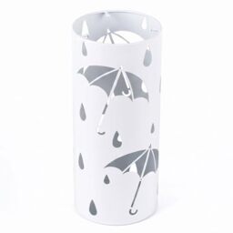 BEWBBAT Umbrella Stand Rack for Entryway, Freestanding Round Metal Umbrella Holder, Rain Collection Umbrella Organizer Bin for for Can Walking Stick, Home Office Decor, Hold 4-5 Umbrellas