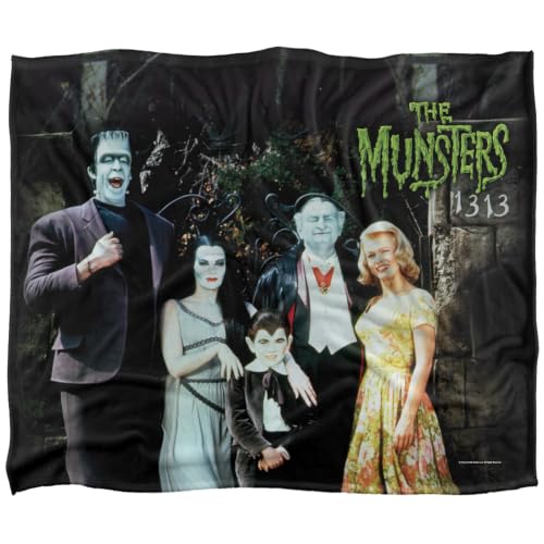 The Munsters Family Silky Touch Super Soft Throw Blanket 152 X 127 Cm