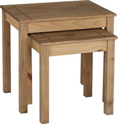 Seconique Panama Nest Of 2 Tables in Natural Wax