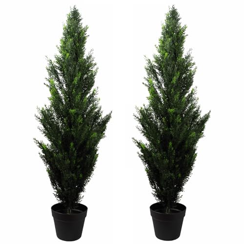 Leaf Artificial Topiary Tree Pairs