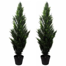 Leaf Artificial Topiary Tree Pairs