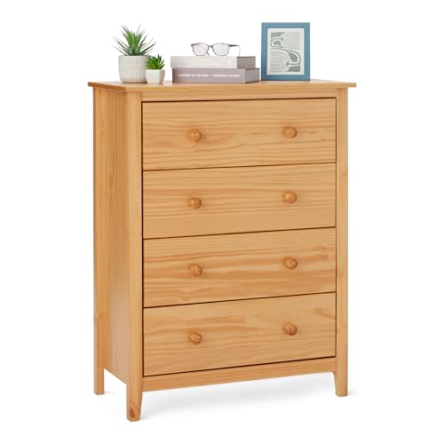 Amazon Basics Chest of Drawers, 4 Drawer Cabinet, Bedroom Storage Dresser, Solid Pine Wood,Oak, 39.5 x 75.2 x 100 cm by Amazon | uFurnish.com Amazon Basics Chest of Drawers, 4 Drawer Cabinet, Bedroom Storage Dresser, Solid Pine Wood,Oak, 39.5 x 75.2 x 100 cm by Amazon | uFurnish.com