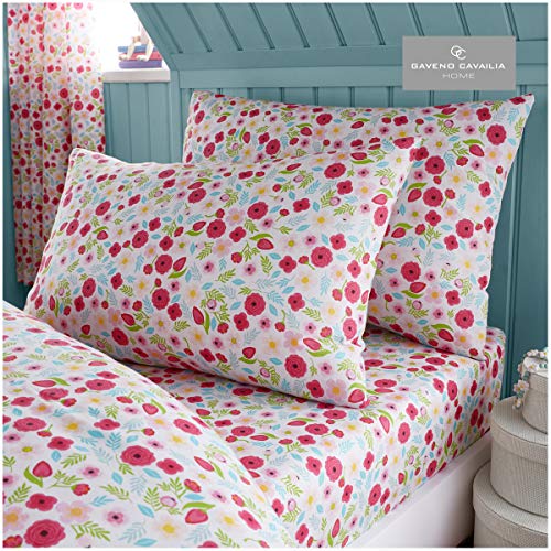 Gaveno Cavailia Kids Rotary Sheet Set Bertie and Friends Single Children Character Bedding 2 Piece Printed Easy Care Bedlinen 1 Fitted Bedsheet and 1 Matching Pillow Case