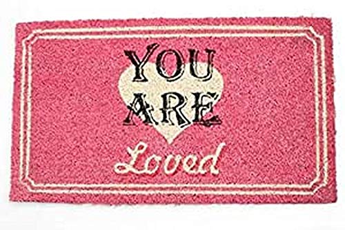 Decorative Coir Entrance Door Mat You are loved 70 cm x 40 cm