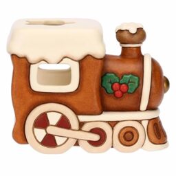 THUN - Ceramic Locomotive Tea Light Holder - 13.5X7.9X10