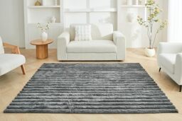 GC GAVENO CAVAILIA Faux Fur Fleece Area Rugs For Living Room Bedroom, Dining Room, Office - Indoor Outdoor Washable Rug Non Slip Floor Mat - Thick Pile Carpet Runner Fluffy Shaggy Rug, 160x230 Cm