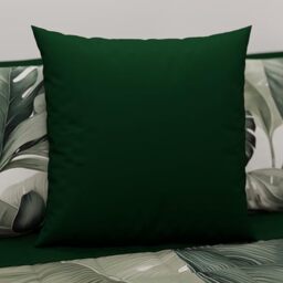 PETTI Artigiani Italiani - Pair of Microfiber Pillowcases 30x30 cm, Bedroom Cushions, Sofa, Set of 2 Cushion Covers, Solid Green Pillowcase, 100% Made in Italy