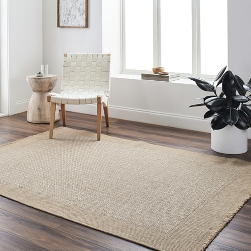 Livabliss Jenny Perth Indoor Outdoor Floor Covering 160x213 cm – Boho Pattern for Living Room, Dining & Kitchen, Waterproof & Stain-Resistant, Beige