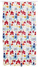 Spirella Lifestyle Plastic Curtain – Circus Multicoloured 180 x 2 1107074, White, Standard