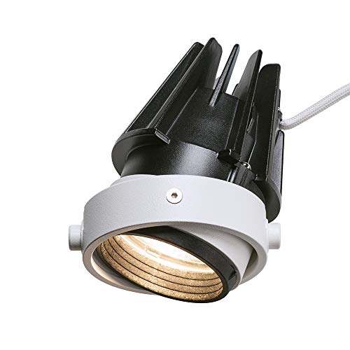 SLV Recessed Ceiling Light AIXLIGHT® PRO 50 LED Module/LED Spotlight, floodlight, Ceiling Light, recessed Light, Indoor Lighting / 3000K 1150lm White 50 Degrees