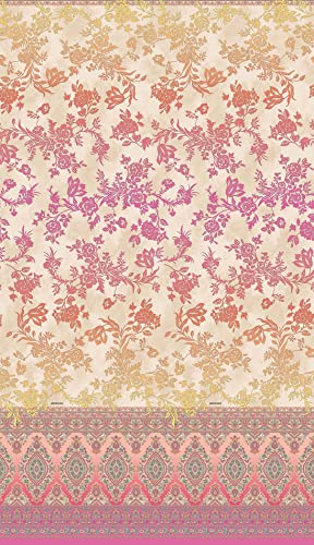 Bassetti Agrigento 9322007 Bedspread 100% Cotton Pink P1 265 x 255 cm