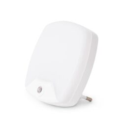 Entac Night Light, 0.5W, Square, Cool White, with Twilight Sensor