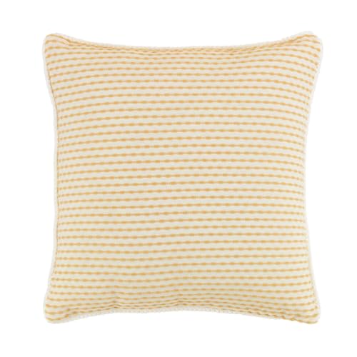 Alexandra House Living Cushion cover Porto Mustard 50 x 50 cm