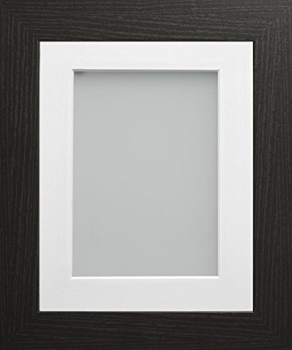 Frame Company Watson Range Black A2 Picture Photo Frame with White Mount for Image A3 *Choice of Sizes* Fitted with Perspex