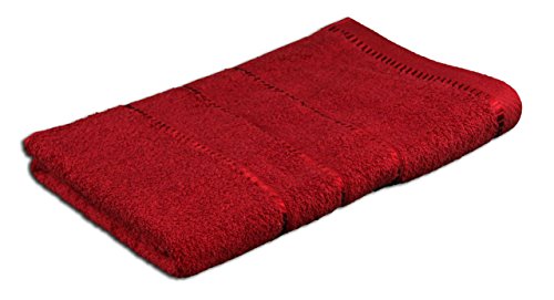 G??zze - Bath Towel, Berlin, 100% Cotton, 70 x 140 cm - Bordeaux