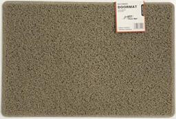 Nicoman Large Outdoor Entrance Jet-Washable PVC Coil Rubber Back Doormat(60x90cm,Beige)