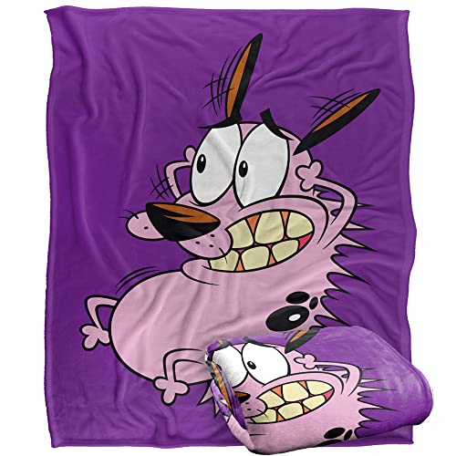 Courage The Cowardly Dog Season 3 Cover Silky Touch Super Soft Throw Blanket 152 X 127 cm, White