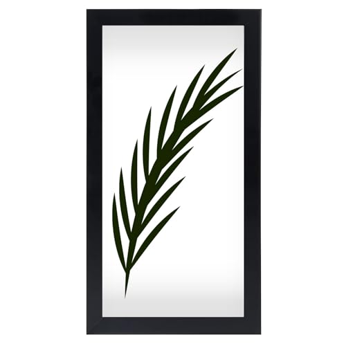 NAOKBOEE 8x18 Picture Frame in Black, Photo Frames with Plexiglass, Horizontal and Vertical Formats for Wall Mounting