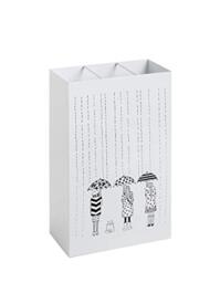 HAKU Umbrella Stand, white, metal – dimensions: W 30 x H 48 x D 16 cm, Style: Modern