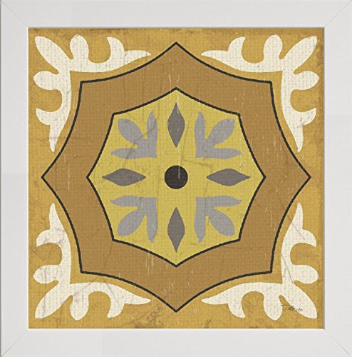Frame Company Watson Range Golden Glow Square XII by Pela Studio, Photo Frame - 12 x 12 Inches, White