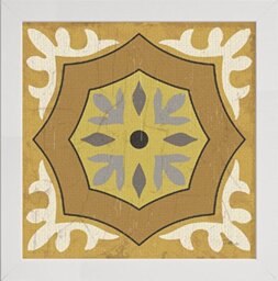 Frame Company Watson Range Golden Glow Square XII by Pela Studio, Photo Frame - 12 x 12 Inches, White