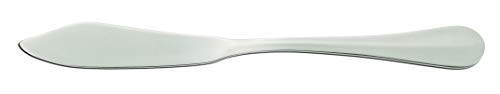 Arcos Series Burdeos - Box 12 Pieces Fish Knife Table Knife - Monoblock of one Piece Stainless Steel 85 mm (3.35 Inch) Silver Colour (12 Piece)