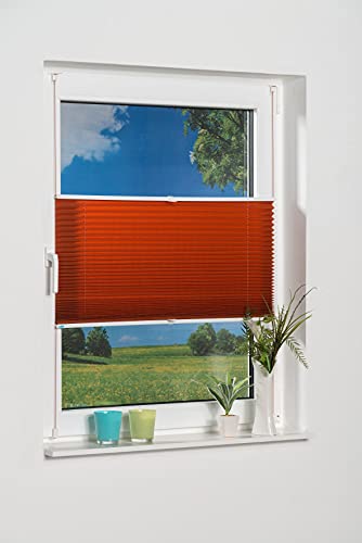 K-home Klemmfix Pleated Blind, terracotta, 60 x 130 (B x L)