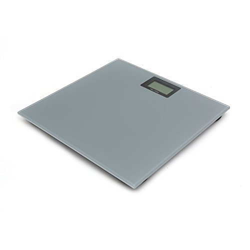 Omega Obsgr Bathroom Scales (LCD, 30.5 x 72 mm, Grey, Rectangular, CR2032, Tempered Glass)