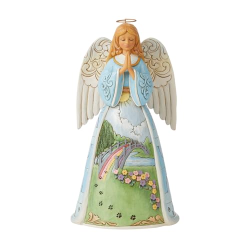 Enesco Jim Shore Heartwood Creek Rainbow Bridge Angel Pet Memorial Figurine 6008762
