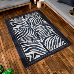 Paoletti Leopardis Zebra Printed Indoor/Outdoor Outdoor Rug - Multicolour - 120x170cm