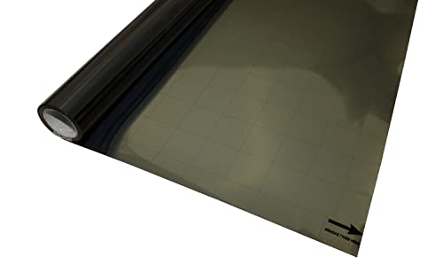 GARDINIA Window Film Thermal Insulation Energy Saving Mirror Film Static and Mirrored Privacy with UV Protection Sticks Static Without Adhesive 67.5 x 150 cm 100% PVC Black