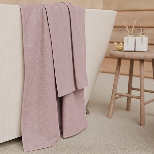 PETTI Artigiani Italiani - 100% Cotton Terry Bath Towels, 1+1 Towel Set, 2 Pieces 1 Face Towel and 1 Hand Towel, Onion Towels