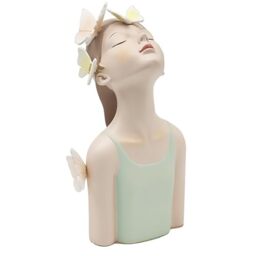L & P Home & Gifts Lesser & Pavey Papillon Chic Green Decor Figurine 26cm