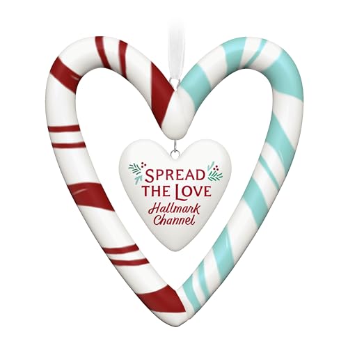 Hallmark Keepsake Christmas Ornament 2024, Hallmark Channel Spread the Love, Porcelain