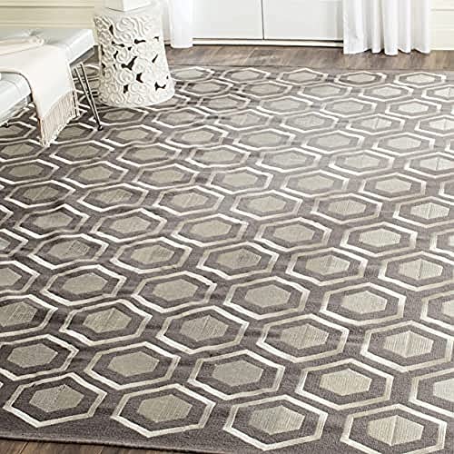 Safavieh Tribal Inspired Indoor Flatweave Rectangle Area Rug, Kilim Collection, KLM629, in Grey, 152 X 244 cm for Living Room, Bedroom or Any Indoor Space
