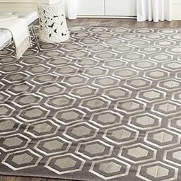 Safavieh Tribal Inspired Indoor Flatweave Rectangle Area Rug, Kilim Collection, KLM629, in Grey, 152 X 244 cm for Living Room, Bedroom or Any Indoor Space