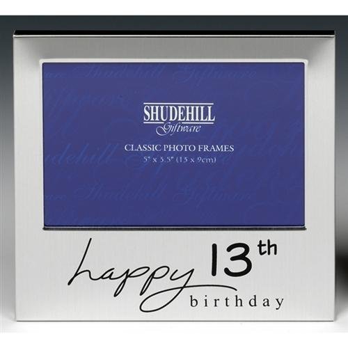 "Shudehill 5"" x 3.5"" Happy 13th Birthday Photo Frame Occasion Gift Pressent 72413"