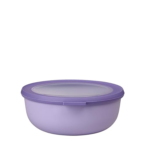 Mepal ??? Multi Bowl Cirqula Rectangular ??? Food Storage Container with Lid - Suitable as Airtight Storage Box for the Fridge & Freezer, Microwave Container & Servable Dish ??? 1250 ml ??? Vivid lilac