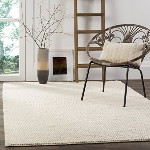 Safavieh Natural Fiber Rug for Living Room, Dining Room, Bedroom - Natural Fiber Collection, Short Pile, in Ivory, 200 x 300 cm