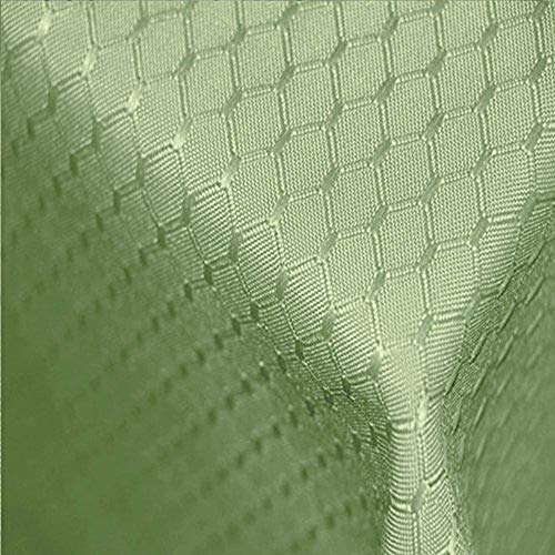 TEKTRUM Heavy Duty 70 X 70 inch Square Elegant Waffle Weave Check Jacquard Tablecloth Table Cover -Waterproof/Stain Resistant/Wrinkle Free - Great for Dinner, Parties, Wedding (Light Sage Green)